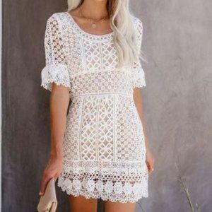 You're The One Crochet Lace Drress